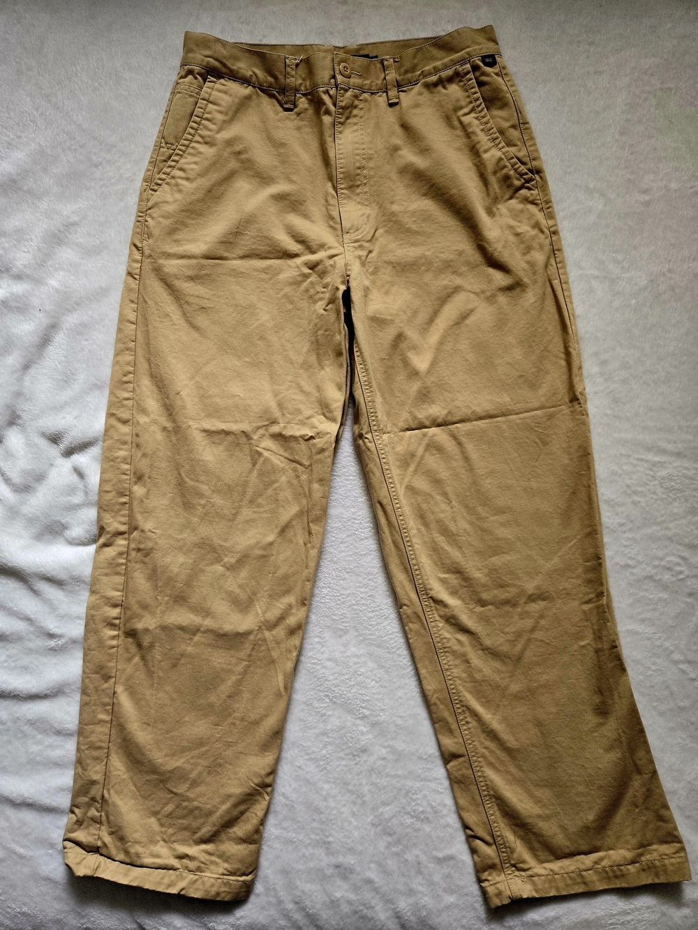 Vans Men's Tan Straight-Leg Chinos